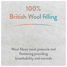 Slumberdown Wool Duvet Medium Weight King Size (British brand)