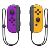 Nintendo Joy-Con controller pair purple and orange (British brand)