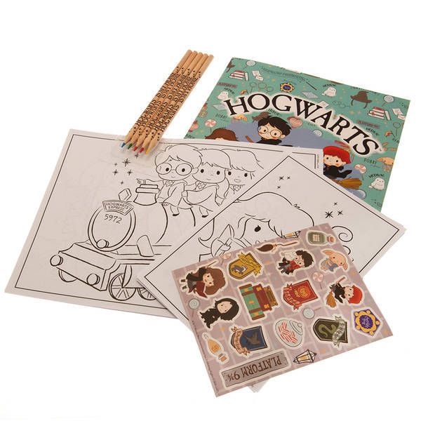 Harry Potter Hogwarts Colouring Set 30 Sheets Pencils, UK version