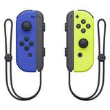 Nintendo Switch Joy-Con Controller Pair blue and neon yellow, imported from the UK