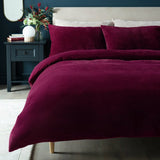 Habitat berry fleece duvet set for double bed, UK version