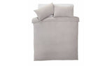 Silentnight Supersoft Plain Dove Grey Duvet Cover Set Kingsize (British brand)