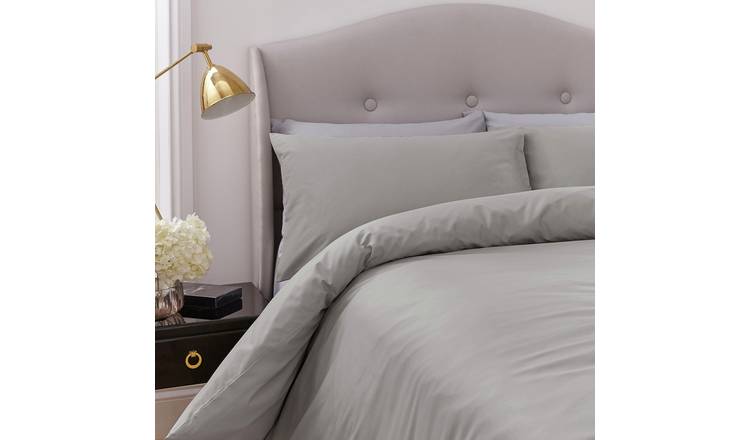 Silentnight Supersoft Plain Dove Grey Bedding Set - Kingsize