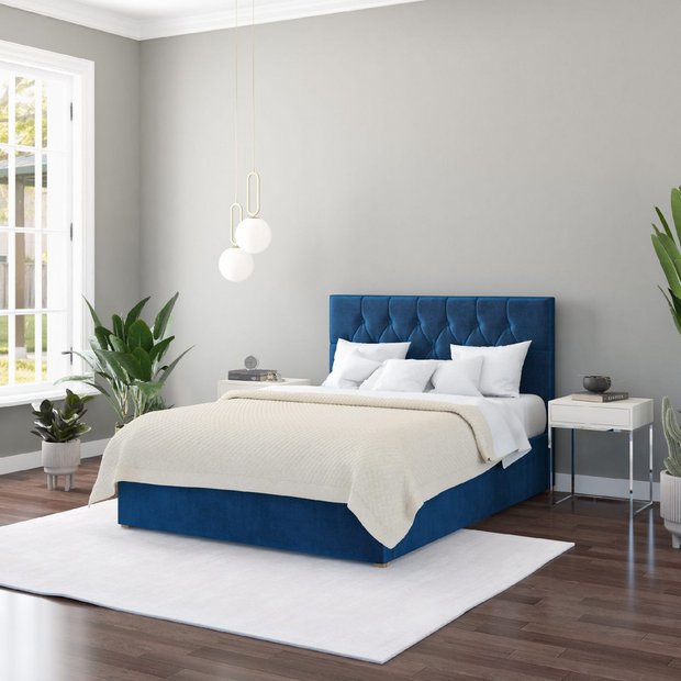Aspire Kingsize Ottoman Bed in Navy - British product