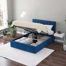 Aspire Kingsize Ottoman Bed in Navy - British product