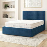 Aspire Grant adjustable ottoman storage bed Navy Single - British product