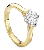 Boodles yellow gold Brilliance engagement ring - British product