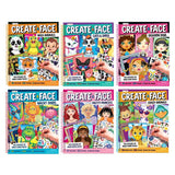 Create a Face sticker activity book children's paperback, imported from the UK