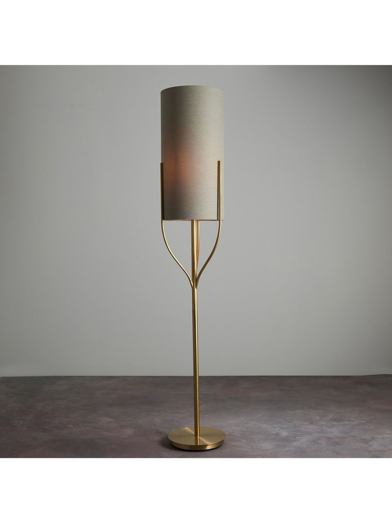 Gallery Home Nanaimo brass floor lamp - British product