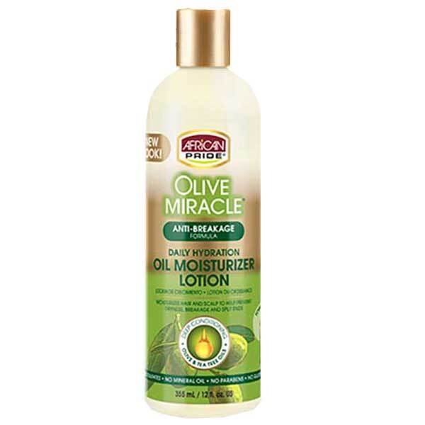 Olive Miracle hair moisturizing lotion, imported from the UK