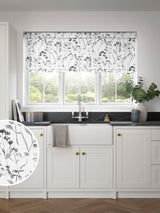 Next Next Grey Isla Floral Made to Measure Roller Blind- Buy online at McGrocer