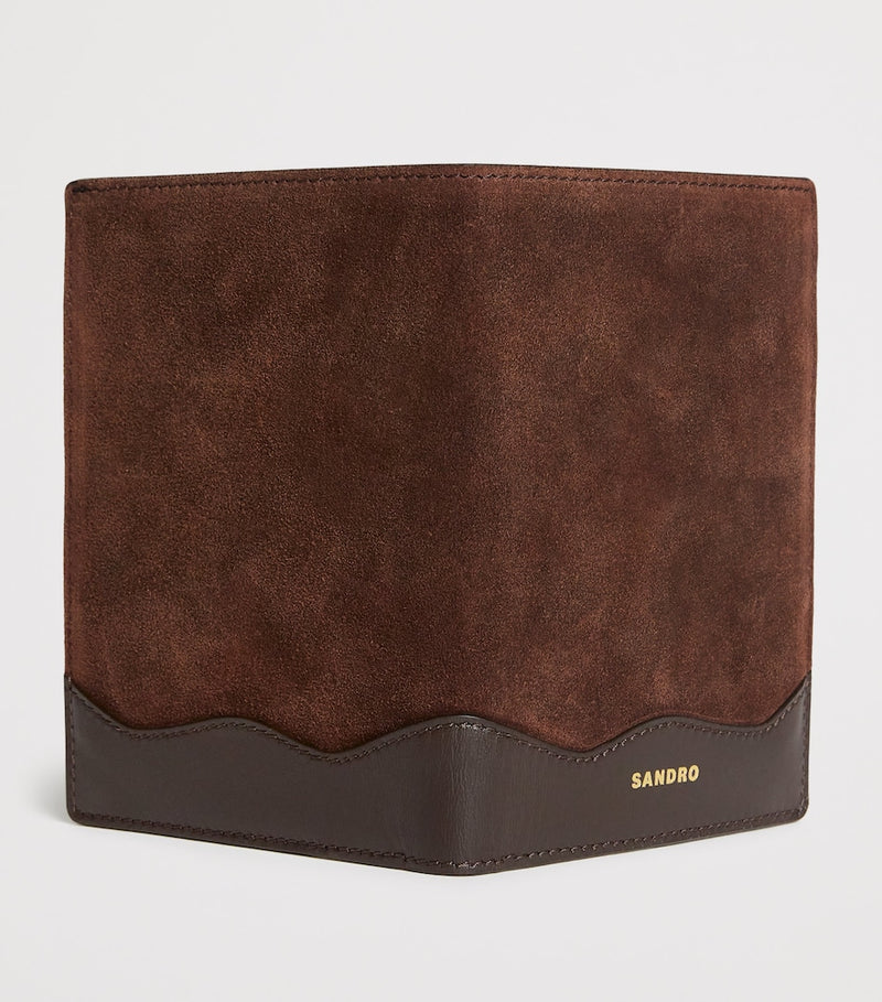Suede Passport Holder with 4 Card Slots, 16cm x 12cm x 1cm