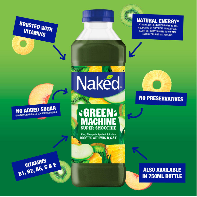 Naked Green Machine super smoothie 750ml - British product