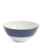 Wedgwood Gio Blue cereal bowl with pinstripe pattern, 16cm diameter (British brand)