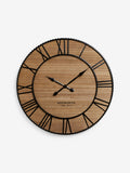 Natural Black Bronx Wooden Large Wall Clock