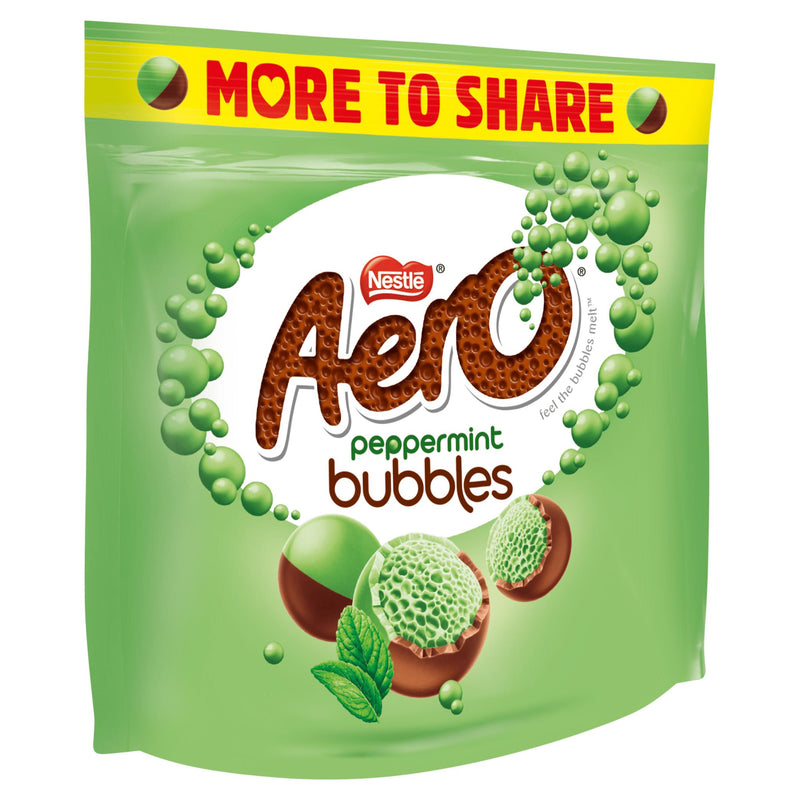 Aero Bubbles Peppermint chocolate sharing bag 181g, UK version