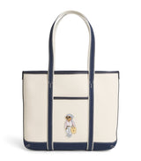 Harrods Polo Ralph Lauren Small Canvas Polo Bear Tote Bag- Buy online at McGrocer