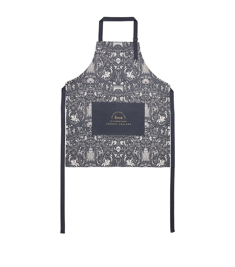 Harrods Knights of Brompton cotton apron, UK version