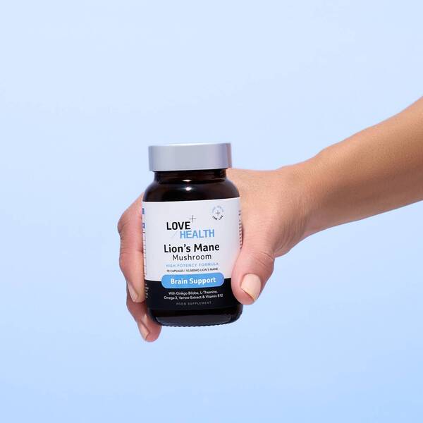 Love Health Lion's Mane brain support capsules 500mg - British product