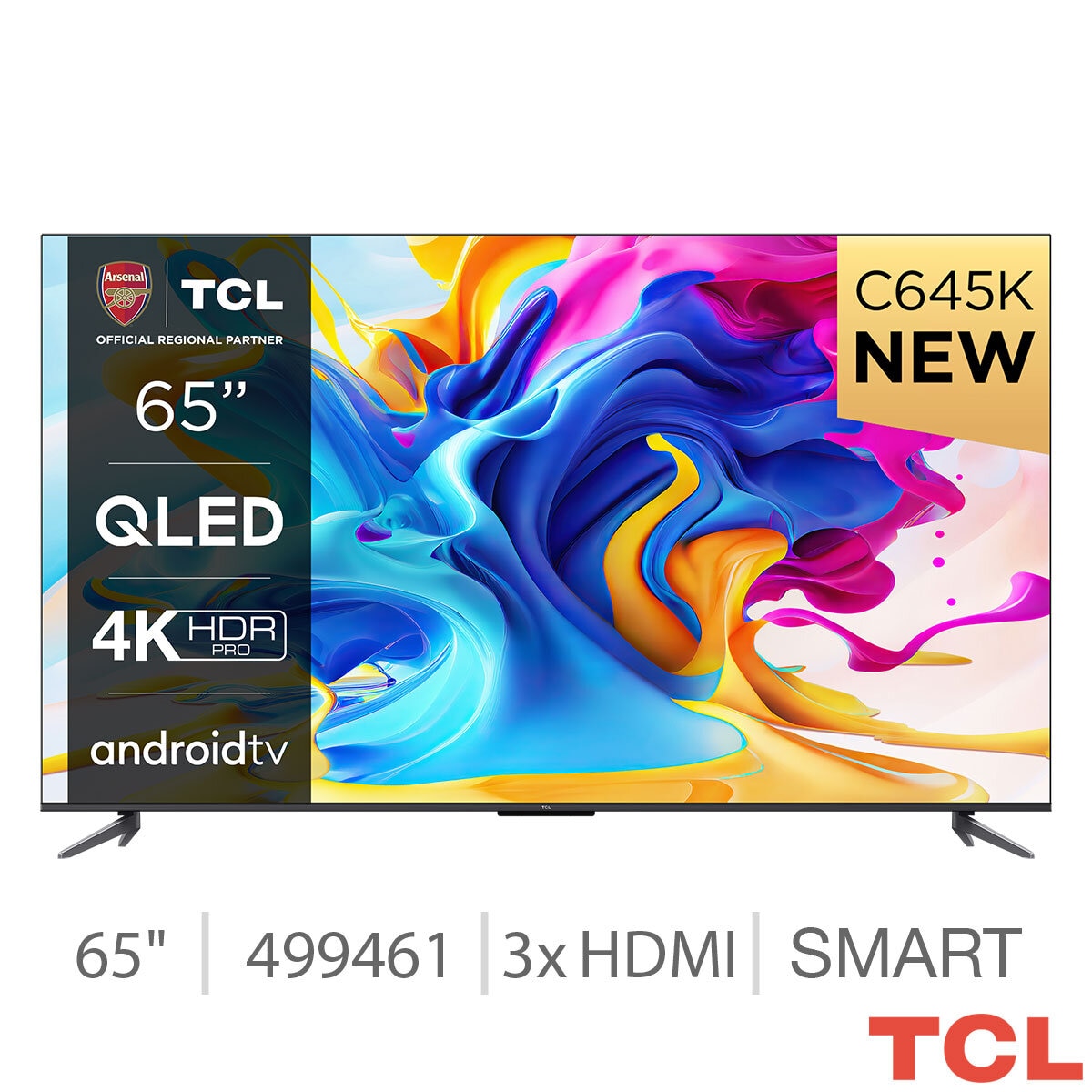 TCL 65C645K 65 Inch QLED 4K Ultra HD Smart TV GOODS Costco UK