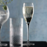 Luigi Bormioli crystal flute glasses 8 pack 220ml, UK version