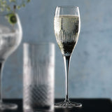 Luigi Bormioli crystal flute glasses 8 pack 220ml, UK version