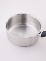 Next Judge Essentials 18cm Polished Stainless Steel Uncoated Saucepan- Buy online at McGrocer