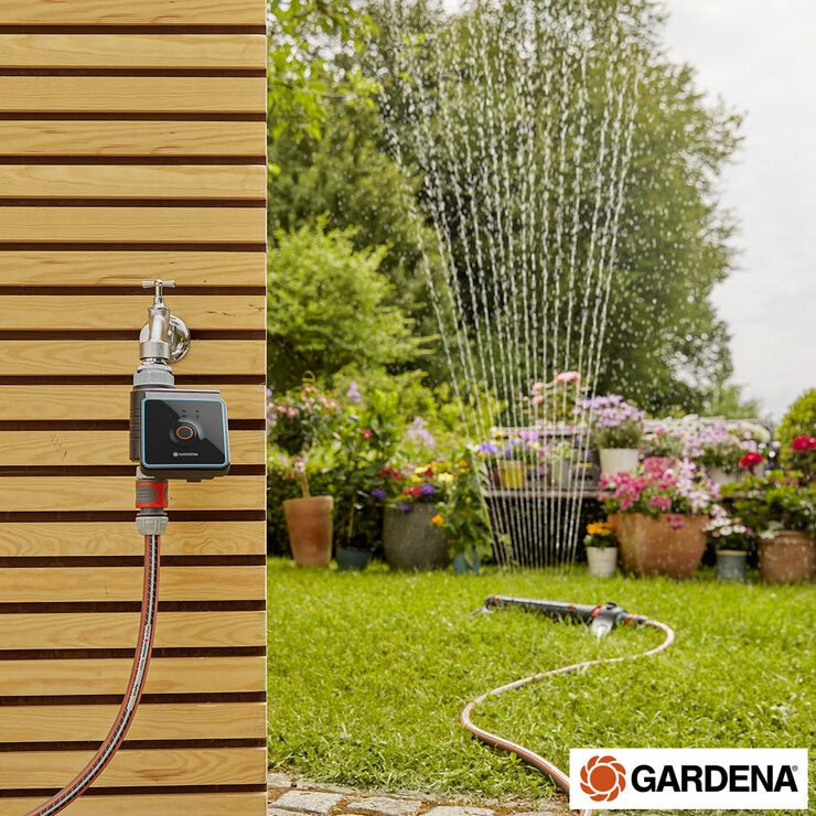 Gardena Bluetooth water control system for garden irrigation - British product