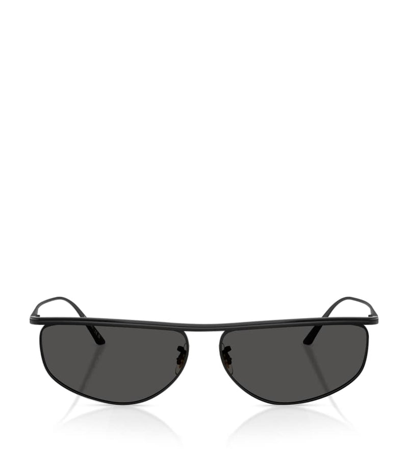 Oliver Peoples 1986C irregular oval sunglasses imported from the UK