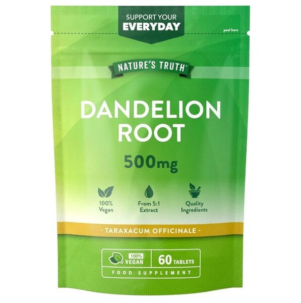 Nature's Truth Dandelion Root 500mg tablets 60 count - British product
