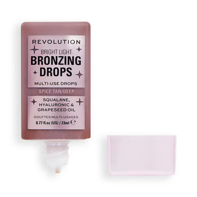 Superdrug Revolution Bright Light Bronzing Drops Bronze Summer Spice Face Bronzer - Kjøp online hos McGrocer