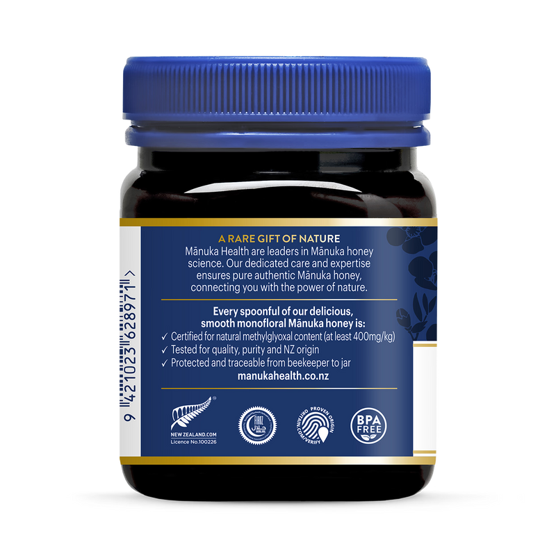Manuka Health MGO 400+ Manuka Honey 250g, UK version