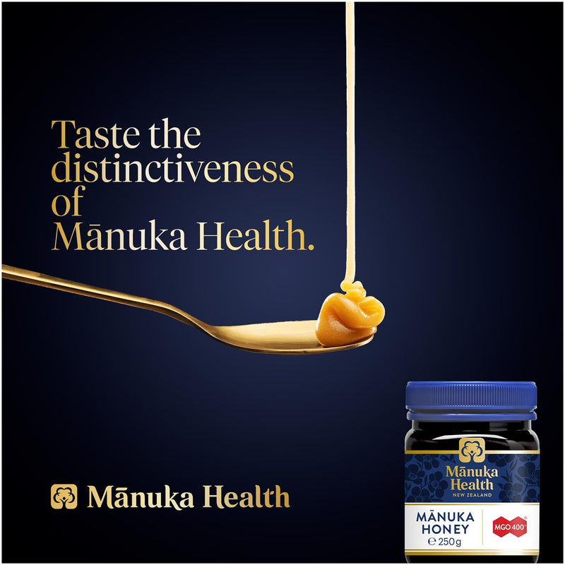 Manuka Health MGO 400+ Manuka Honey 250g, UK version