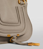 Chloé small leather Marcie top-handle bag, imported from the UK