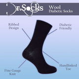 Dr.Socks wool diabetic socks 3 pairs, UK version