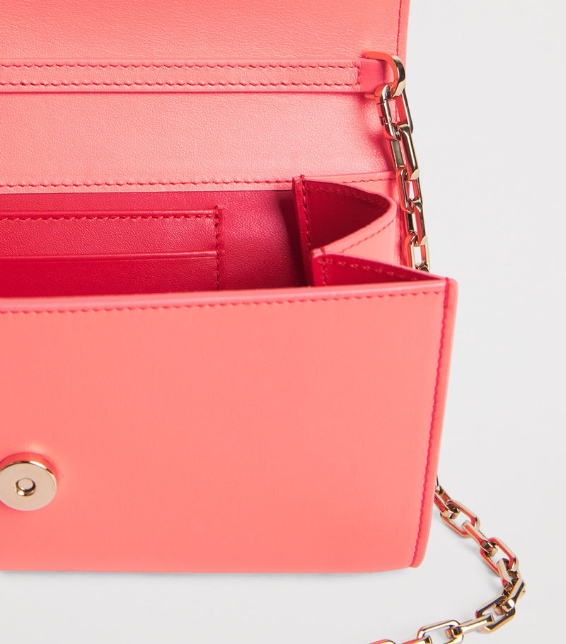 Christian Louboutin Bettina leather chain wallet - British product