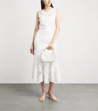 Simkhai Nixi embroidered mesh clutch bag, imported from the UK