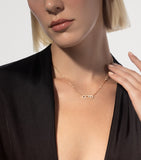 Messika Baby Move Classique yellow gold diamond necklace 45cm (British brand)