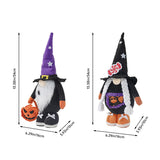 Livingandhome faceless Halloween gnome plush set 34cm, imported from the UK