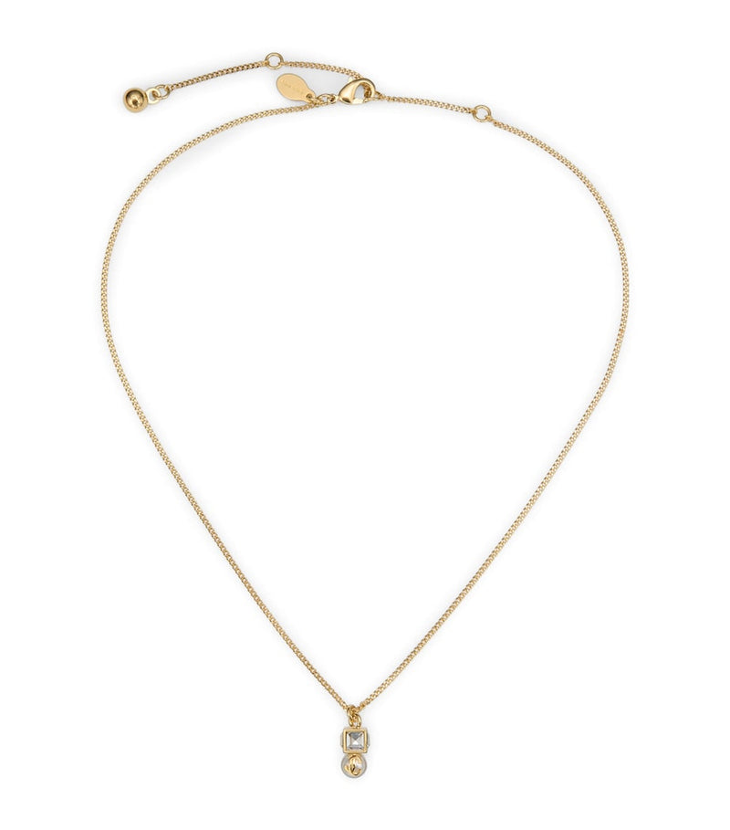 Jimmy Choo faux pearl pendant necklace (British brand)