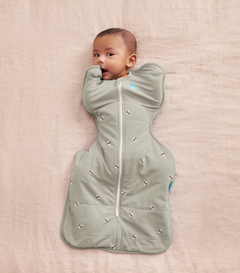 Love to Dream stretch-cotton bee swaddle small, imported from the UK
