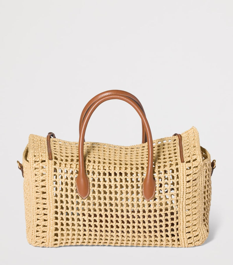 Miu Miu raffia top-handle handbag, imported from the UK