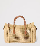 Miu Miu raffia top-handle handbag, imported from the UK