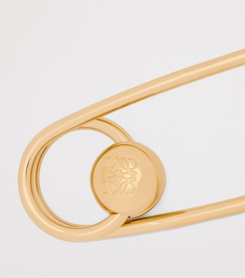 LOEWE gold-tone safety pin charm, imported from the UK