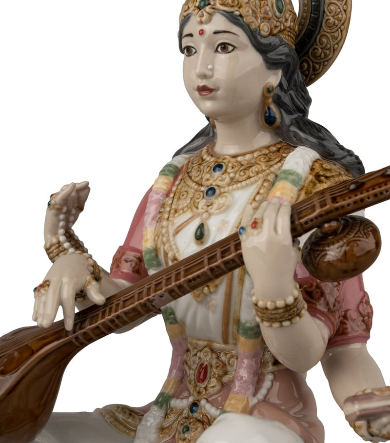 Lladró Goddess Saraswati figurine - British product