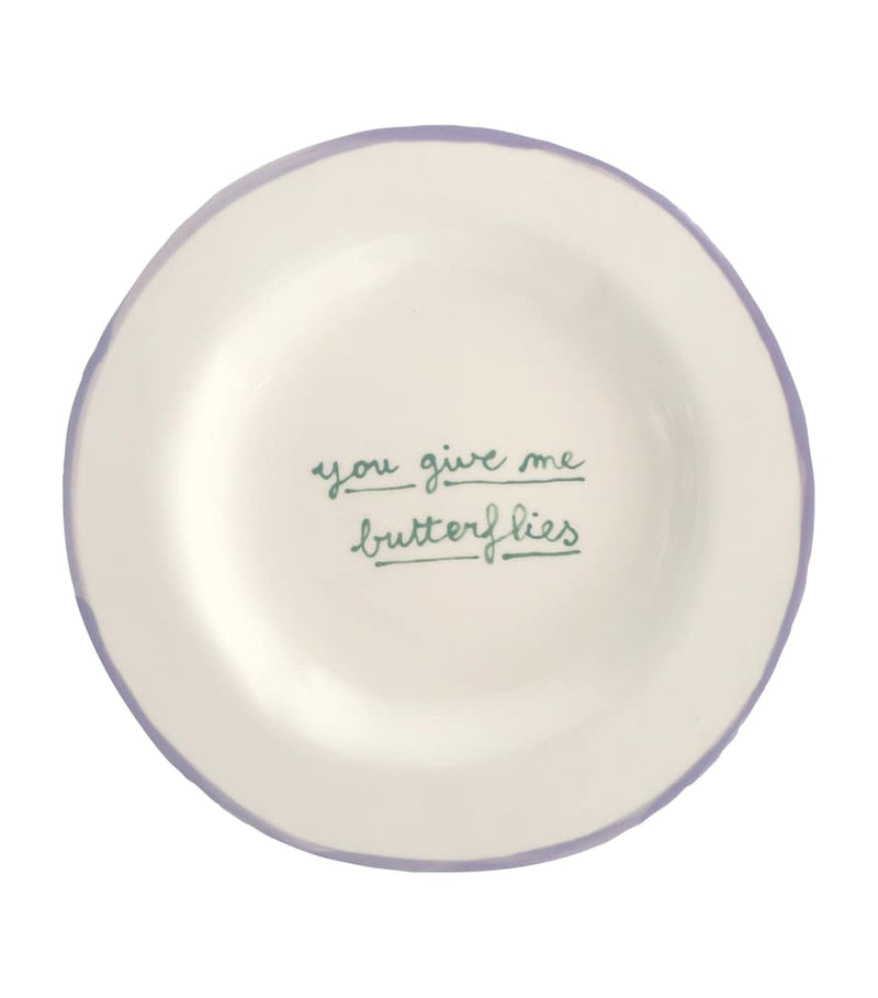 Laetitia Rouget You Give Me Butterflies dessert plate 22cm, UK version