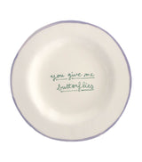 Harrods Laetitia Rouget You Give Me Butterflies Dessert Plate 22cm- Buy online at McGrocer