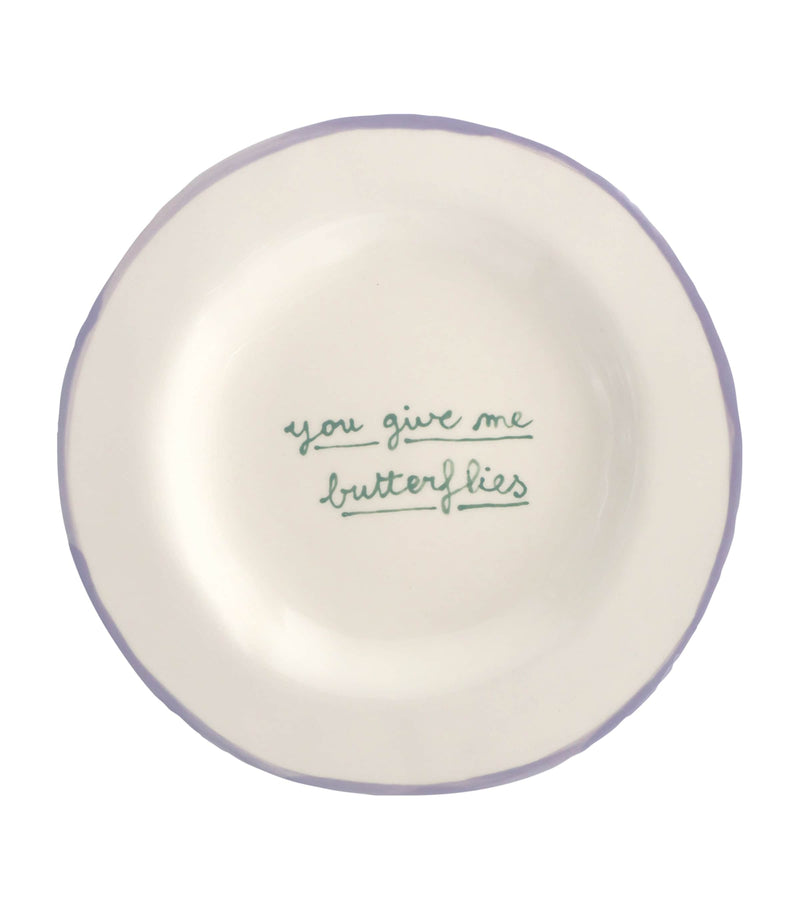 Laetitia Rouget You Give Me Butterflies dessert plate 22cm, UK version