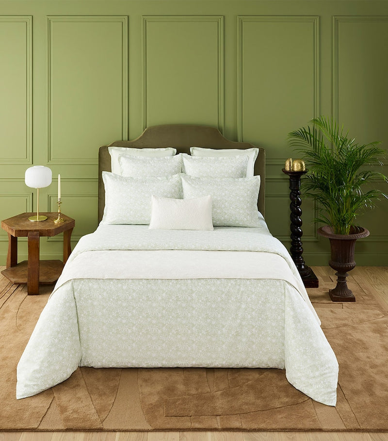 Yves Delorme Capri Amande Square Oxford pillowcase 65cm x 65cm (British brand)