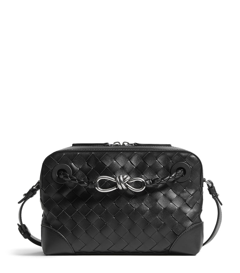 Bottega Veneta Andiamo messenger bag leather Intrecciato weave, UK version